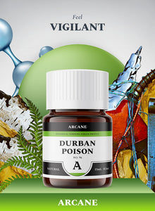 Arcane Aromatics Durban Poison Natural Botanical Terpene Strain Profile. Sativa Hybrid Cannabis Centric Natural Terpenes. Arcane: Live Terpenes